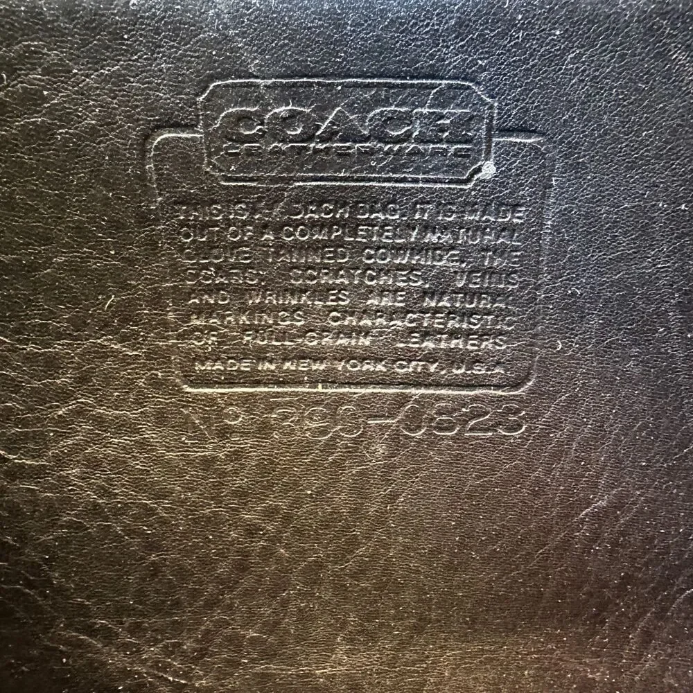 Vintage Coach Spectator Bag 9796 Black NYC - Picture 8 of 9